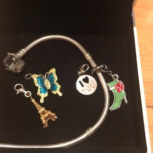 Pandora Silver Bracelets with Charms
